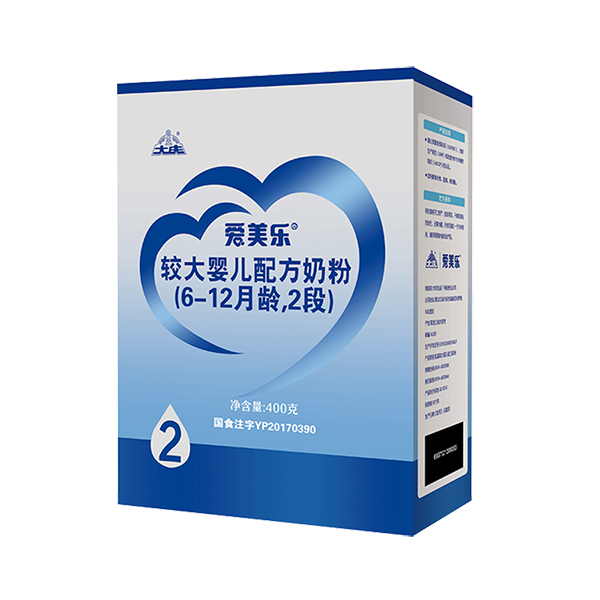 愛美樂(lè)較大嬰兒配方奶粉2段盒裝