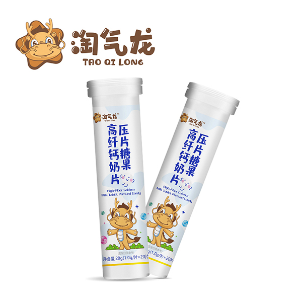 淘氣龍高纖鈣奶片(壓片糖果)
