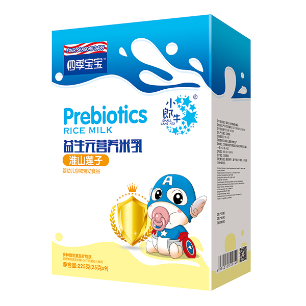 四季寶寶益生元營養(yǎng)米乳盒裝-淮山蓮子