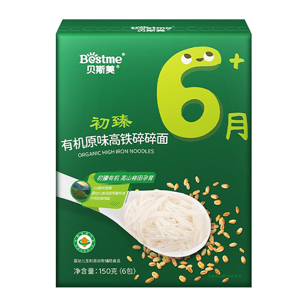 貝斯美初臻有機原味高鐵碎碎面