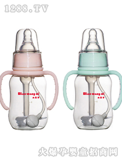 5安弧形防脹氣有耳自動(dòng)PP奶瓶