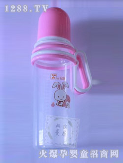 日康正品PP有柄直身奶瓶240ml