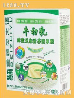 貝之語牛初乳蜂蜜芝麻營養(yǎng)奶米粉250g