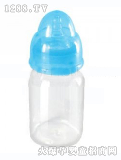 華惠120ml標(biāo)口PP奶瓶藍(lán)