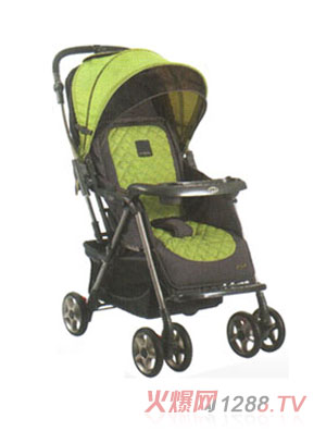 藍(lán)精靈嬰兒手推車綠色