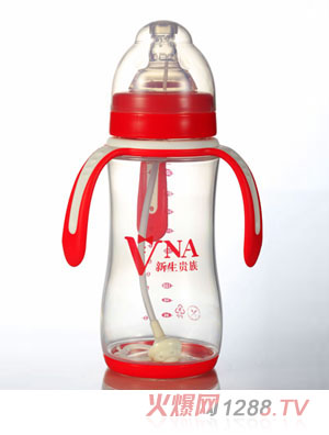 VNA金盾330ml寬口三耳兩用PP奶瓶