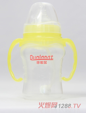 哆啦鼠7安寬口徑PP自動(dòng)手柄奶瓶