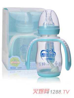 嬰侍衛(wèi)標準口徑三耳自動PP奶瓶150ml