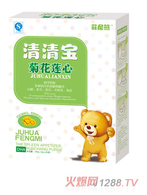 菲尼熊菊花蓮心清清寶