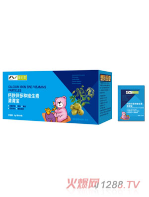 康珀萊鈣鐵鋅多種維生素清清寶盒裝