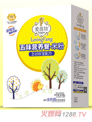 愛茵坊五谷珍寶五味營(yíng)養(yǎng)餐米粉盒裝