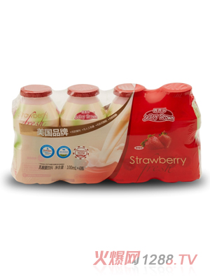 界界樂草莓味乳酸菌飲料4瓶裝