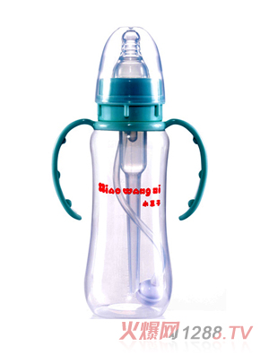 小王子9安弧形防脹氣有耳自動(dòng)PP奶瓶