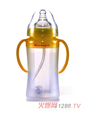 小王子8安硅膠環(huán)保形自動有耳奶瓶