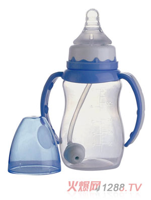 功夫?qū)氊怭P標(biāo)口青瓜帶柄自動(dòng)小奶瓶