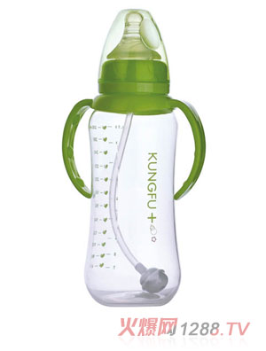 功夫?qū)氊怭P標(biāo)口弧形自動(dòng)大奶瓶