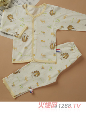 金色小魚精棉單面動(dòng)物樂園桃開套