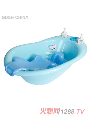 青蛙嘟迪大象兒童浴盆藍色