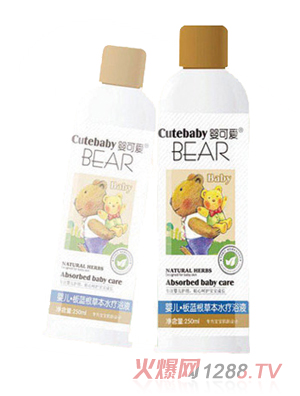 嬰可愛(ài)嬰兒板藍(lán)根草本水療浴液250ml