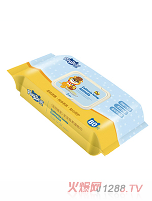 皮樂(lè)熊寶寶倍柔濕紙巾80片裝