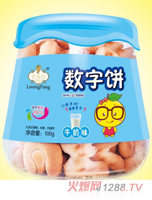 愛茵坊牛奶味香蕉味數(shù)字餅干兒童餅干小零食代理