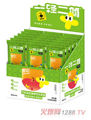 一輕二簡無敏益生菌厚切水果條（香蕉蘋果味+草莓味）