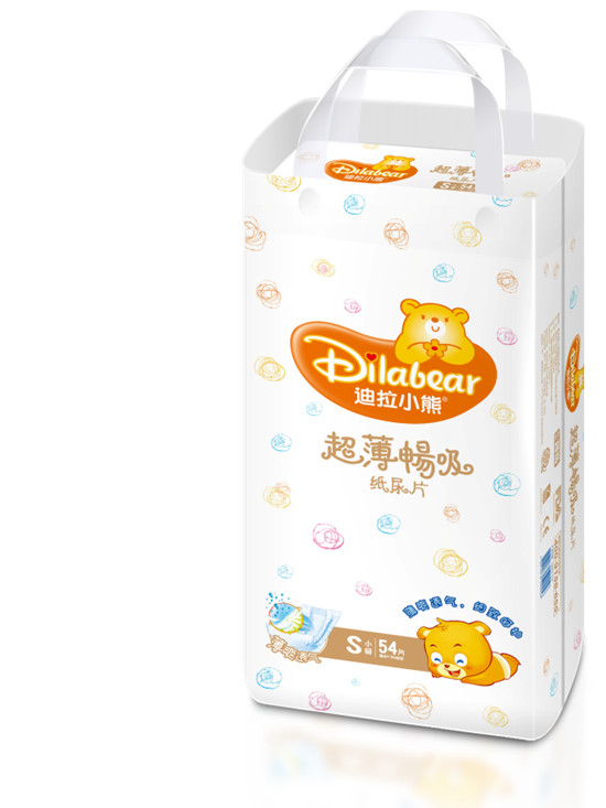 迪拉小熊超薄暢吸紙尿片S54片