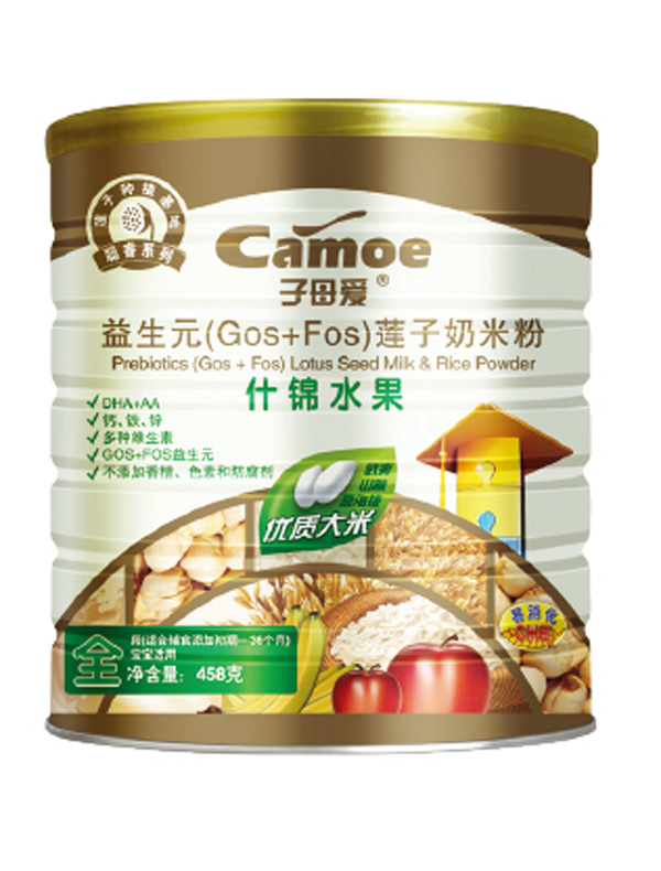 子母愛嬰幼益生元蓮子奶米粉什錦水果