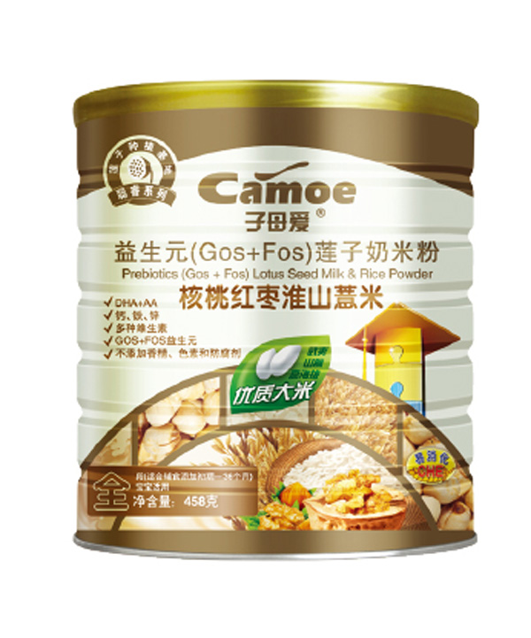 子母愛嬰幼益生元蓮子奶米粉