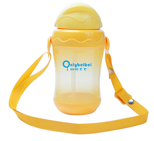 唯昵貝貝兒童背帶水壺黃色